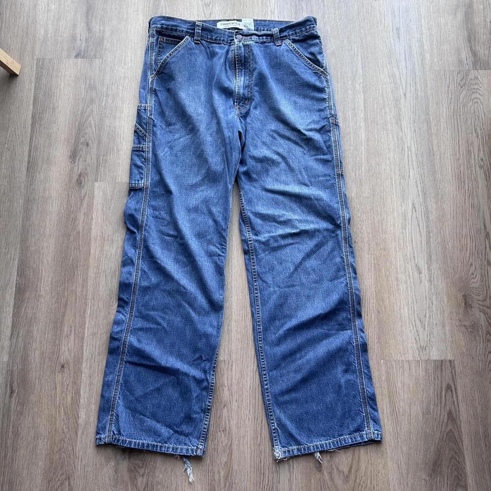 Levi's Carpenter loose straight jeans - distressed, faded, and baggy #skater